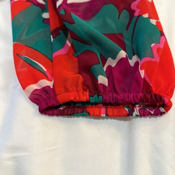 Bar lll Floral Cropped Top NWT Sz XL - Picture 2 of 6